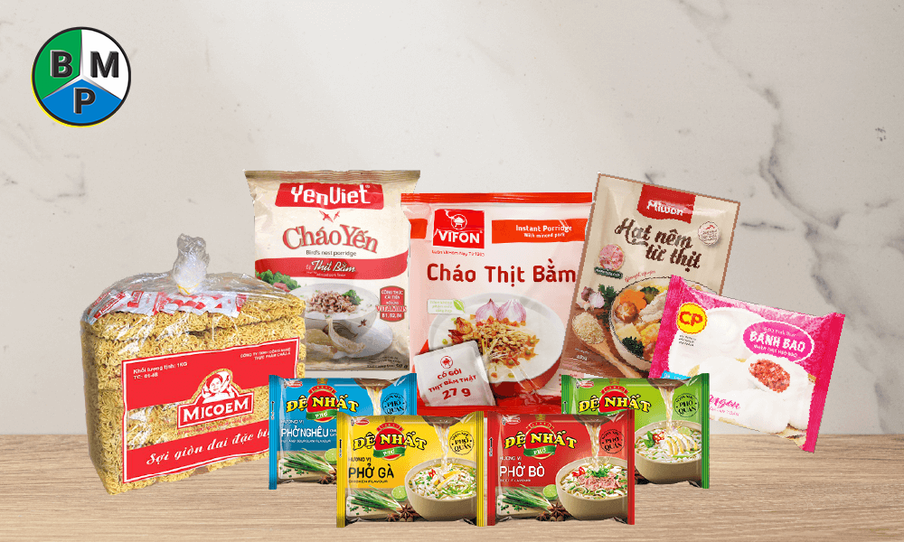 Bao bì đóng gói các thực phẩm thiết yếu