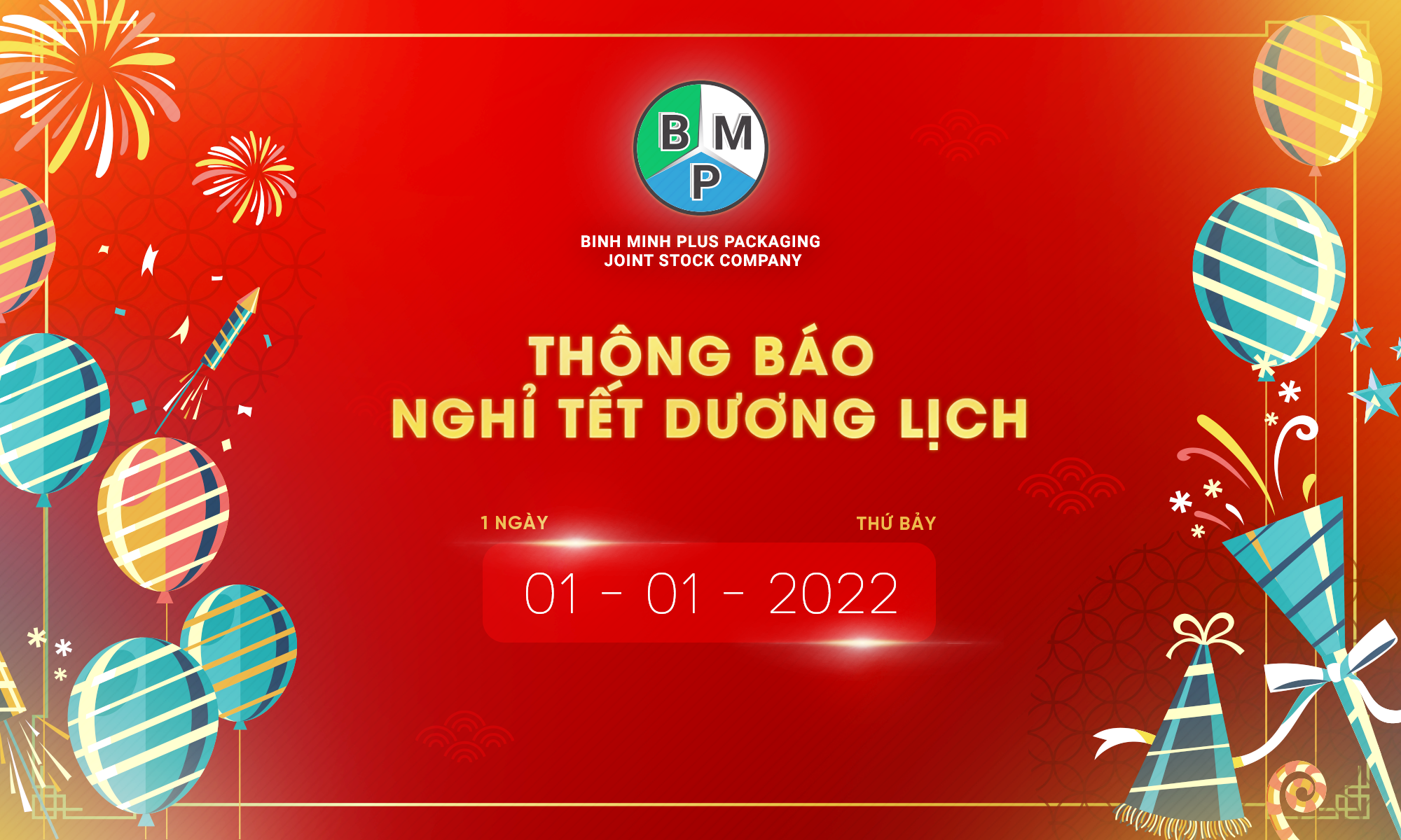 Thông báo nghỉ tết dương lịch 2022